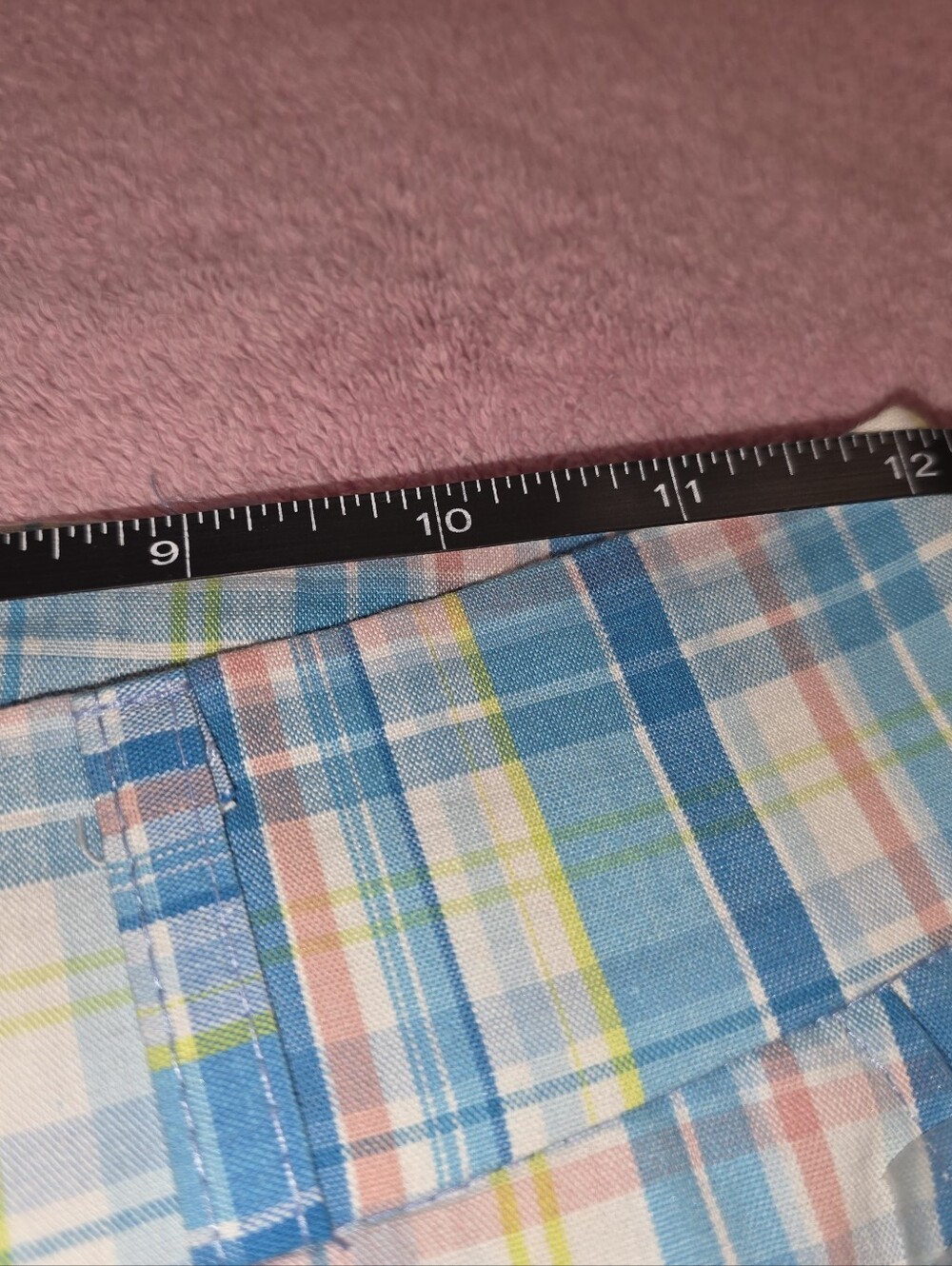 2 for $20 Plaid Patterned Blue Shorts - Size Small - Picture 5 of 6